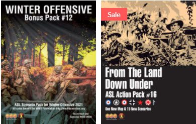 ASL Pack #16 and Winter Offensive Bonus Pack #12 (new from Multi-Man Publishing)